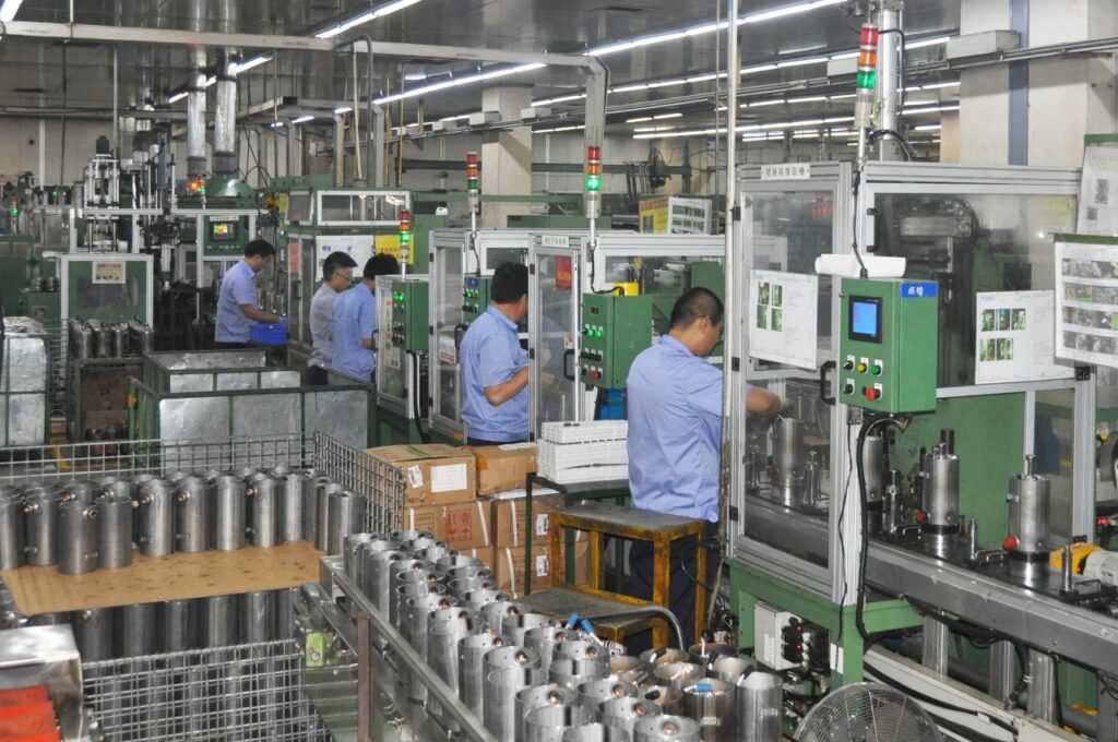 Miniature rotary compressor production line